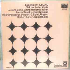 Various - Experiment 1950/60 - Elektronische Musik album