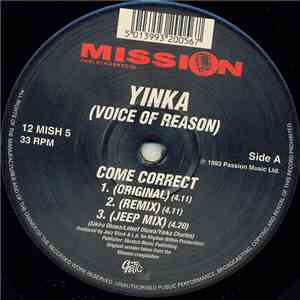 Yinka (Voice Of Reason) - Come Correct album