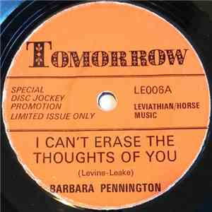 Barbara Pennington - I Can't Erase The Thoughts Of You album