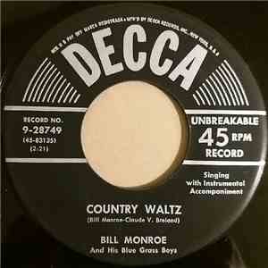 Bill Monroe And His Blue Grass Boys - Country Waltz album