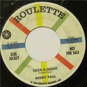 Bunny Paul - Such A Night / A Million Miles From Nowhere album