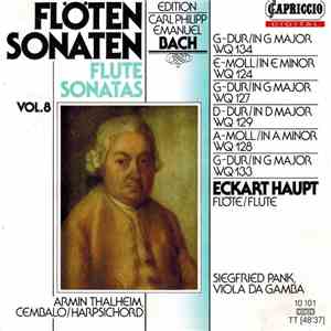 Carl Philipp Emanuel Bach, Eckart Haupt, Siegfried Pank, Armin Thalheim - Flöten Sonaten album