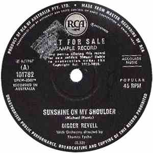 Digger Revell - Sunshine On My Shoulder / All For The Love of a Girl album