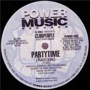 DJ Duke Presents Clubpeople Featuring Ela'n - Party Time (Remixes) album