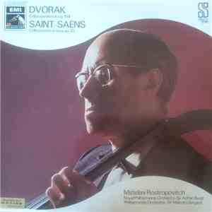 Dvorák, Saint-Saëns / Mstislav Rostropovich, Royal Philharmonic Orchestra, Sir Adrian Boult / Philharmonia Orchestra, Sir Malcolm Sargent - Celloconcert In B, Op. 104 / Concert In A, Op. 33 album