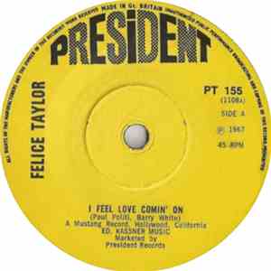 Felice Taylor / Bob Keene Orchestra - I Feel Love Comin' On / Comin' On Again album