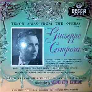 Giuseppe Campora, Orchestra Of The Accademia Di Santa Cecilia, Roma, Alberto Erede - Tenor Areas From The Operas Vol.1 album