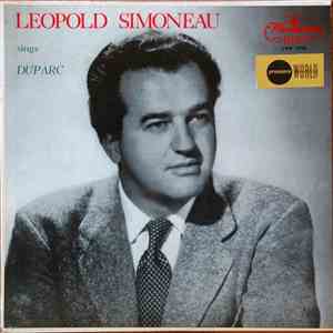 Leopold Simoneau - Sings Henri DuParc album