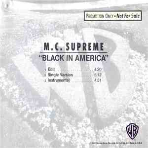 M.C. Supreme - Black In America album