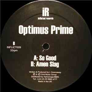 Optimus Prime - So Good / Amen Slag album