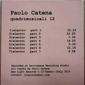 Paolo Catena - Quadrimusicali 12 album