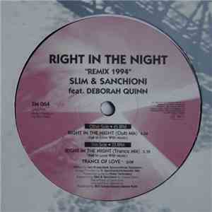 Slim & Sanchioni - Right In The Night (Remix 1994) album