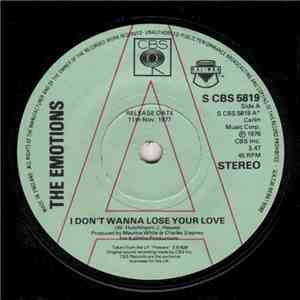 The Emotions - I Don't Wanna Lose Your Love album