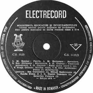 Various - Disc Pentru Manualul De Limba Română Clasa A II-a (Ediția 1979) album