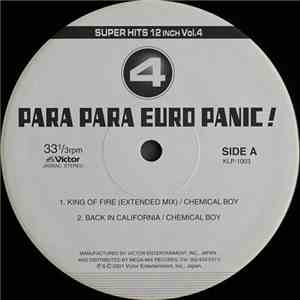Various - Para Para Euro Panic! 4 - Super Hits 12inch Vol. 4 album