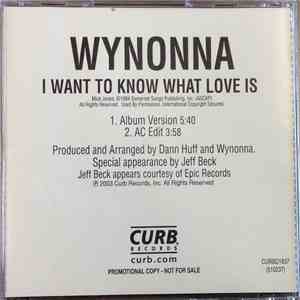 Wynonna - I Want To Know What Love Is album