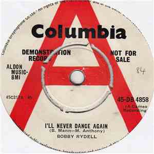 Bobby Rydell - I'll Never Dance Again album