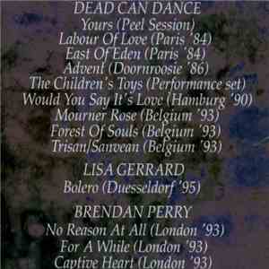 Dead Can Dance - For A While (Rare Live Tracks) album