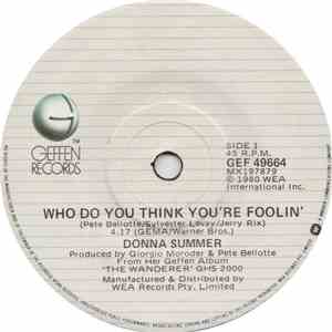 Donna Summer - Who Do You Think You're Foolin' album