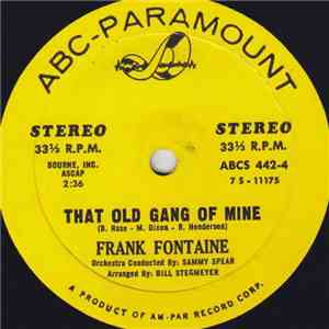 Frank Fontaine - Songs I Sing On The Jackie Gleason Show album