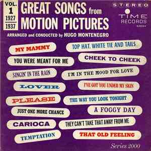 Hugo Montenegro - Great Songs From Motion Pictures Vol. 1 (1927 - 1937) album