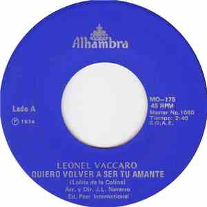 Leonel Vaccaro - Quiero Volver A Ser Tu Amante album