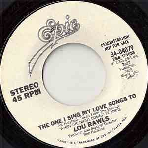 Lou Rawls - The One I Sing My Love Songs To album