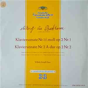 Ludwig Van Beethoven — Wilhelm Kempff - Klaviersonate Nr. 1 (F-moll Op. 2 Nr. 1), Klaviersonate Nr. 2 (A-dur Op. 2 Nr. 2) album