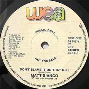Matt Bianco - Don't Blame It On That Girl album