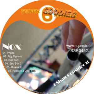 Nox  - I Shall Consider It album