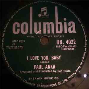 Paul Anka - I Love You, Baby / Tell Me That You Love Me album