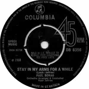 Paul Bonao - Stay In My Arms For A While album