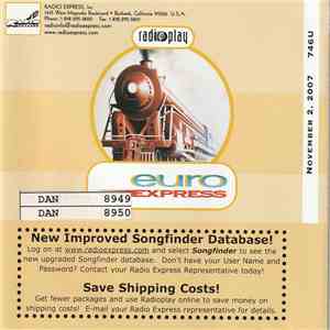 Various - Radioplay - Euro Express - 746U - November 2, 2007 album
