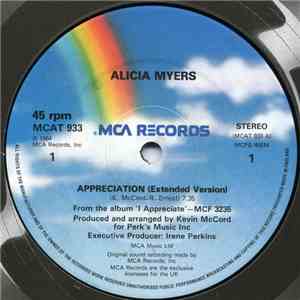 Alicia Myers - Appreciation album