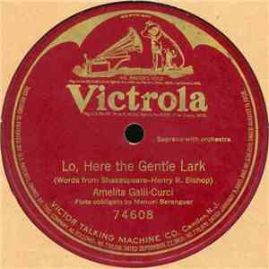 Amelita Galli-Curci - Lo! Here The Gentle Lark album