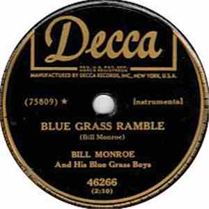 Bill Monroe And His Blue Grass Boys - Blue Grass Ramble / Memories Of You album