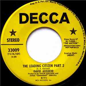 David Axelrod - The Leading Citizen album