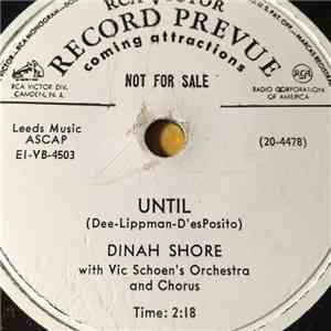 Dinah Shore - Until / Take Me Home album