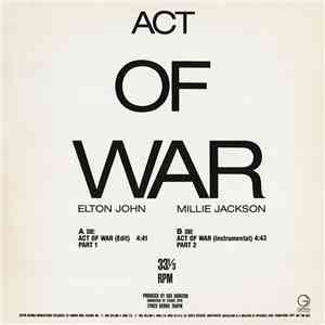 Elton John / Millie Jackson - Act Of War album