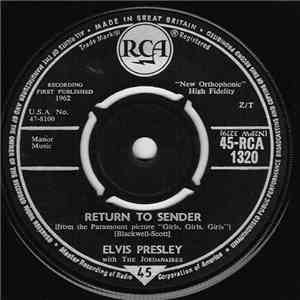 Elvis Presley With The Jordanaires - Return To Sender album
