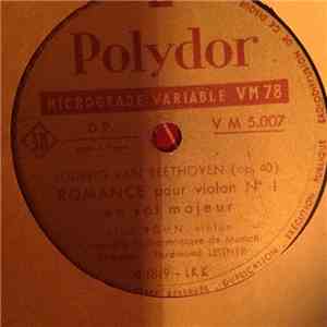 Erich Röhn, Orchestre Philarmonique de Munich, Ferdinand Leitner, Ludwig van Beethoven - Romance Pour Violon N°1 En sol Majeur album