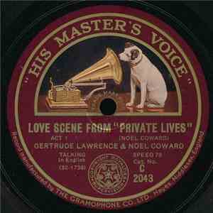 Gertrude Lawrence & Noel Coward - Love Scene From "Private Lives" / Scene From "Private Lives" album