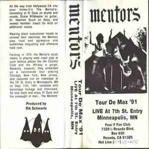 Mentors - Tour De Max '91 Live At 7th St. Entry Minneapolis, MN album