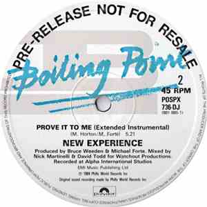New Experience - Prove It To Me album