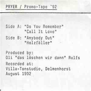 Pryer - Promo-Tape '92 album