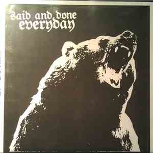Said And Done - Everyday album