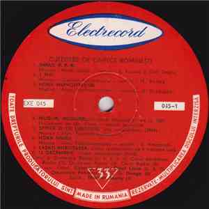 Various - Culegere De Cîntece Românești album