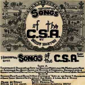 Bobby Horton - Homespun Songs Of The C.S.A. album