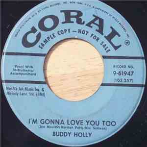 Buddy Holly - I'm Gonna Love You Too / Listen To Me album