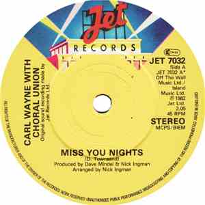 Carl Wayne With Choral Union - Miss You Nights album